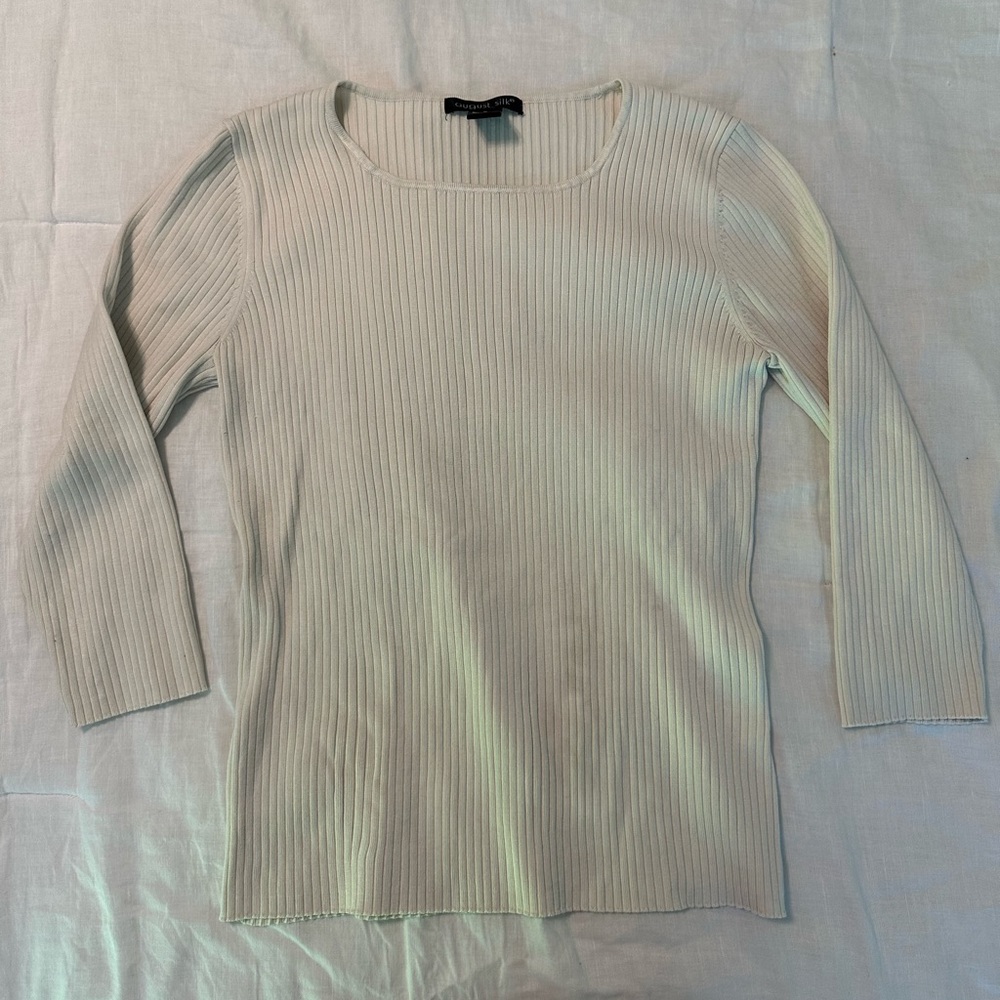 August Silk 3/4 sleeve top